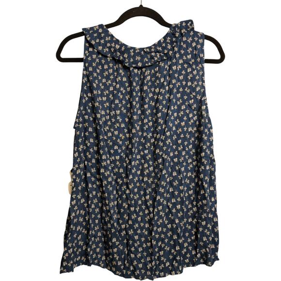 NWT Velvet By Graham & Spencer Blue Spruce Floral Catrina Top Size XS - Picture 3 of 8